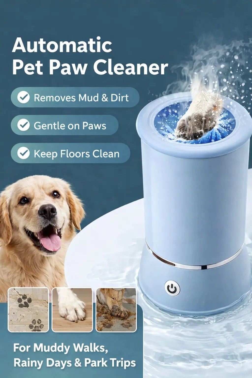 PAWSPLASH Pet Paw Cleaner TinyBuds